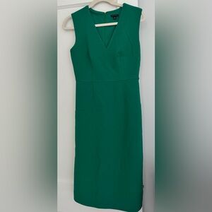 Ann Taylor Elegant Green Midi Dress
